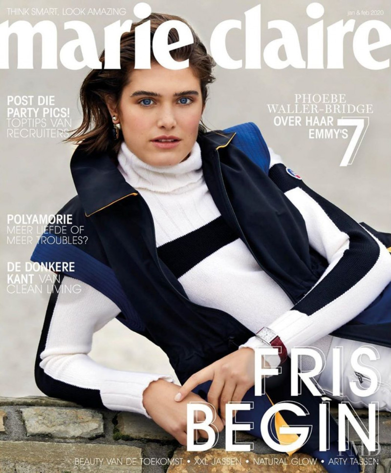 Kiki Boreel featured on the Marie Claire Netherlands cover from January 2020