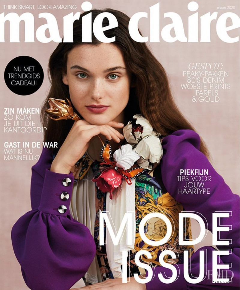 Sara Dijkink featured on the Marie Claire Netherlands cover from March 2020