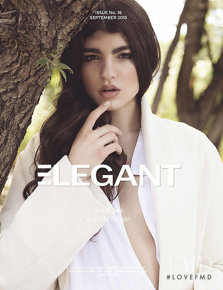 Elisa Di Fina featured on the Elegant cover from September 2015