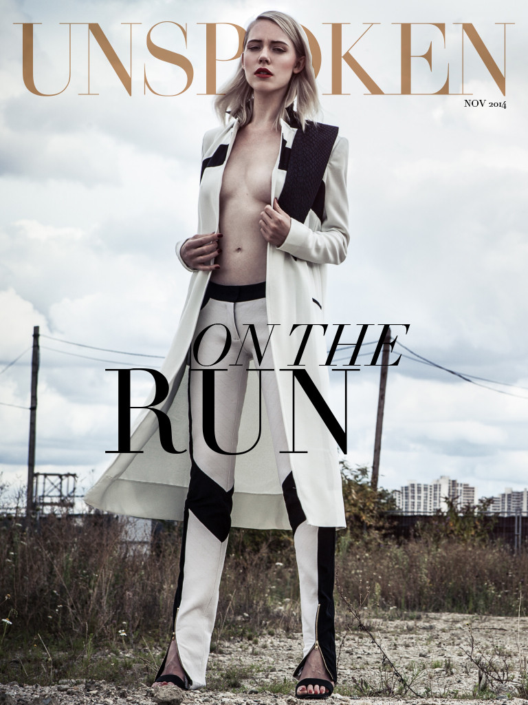 Anne-Claire Ameslon featured on the Unspoken cover from November 2014