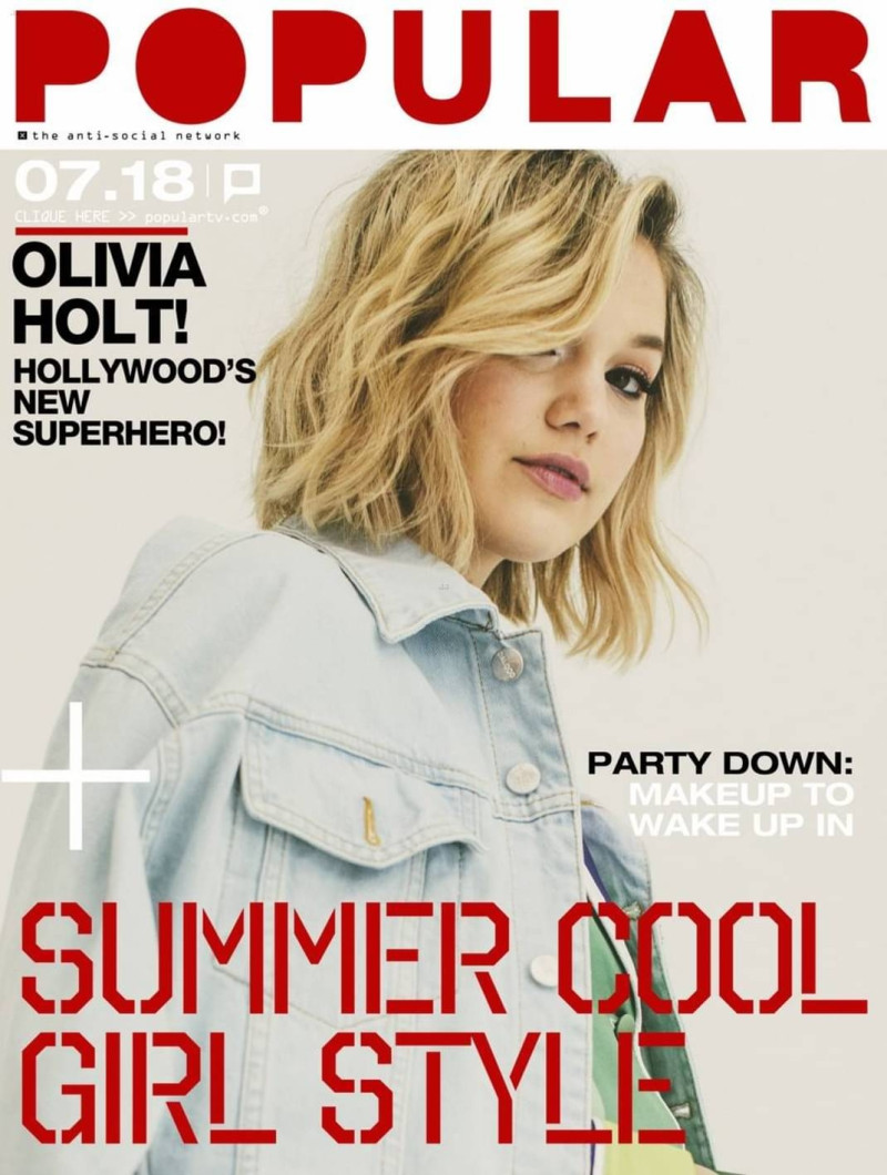 Olivia Holt featured on the Popular cover from July 2018
