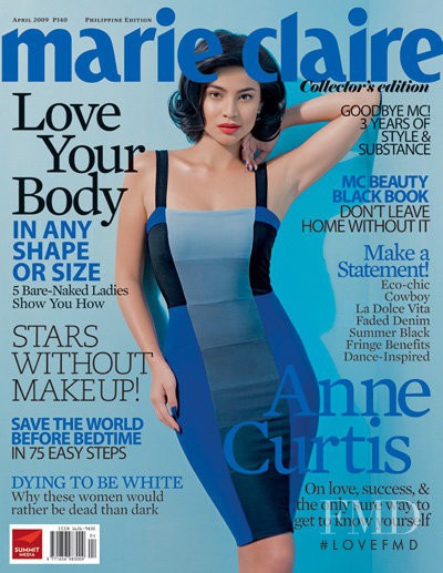 Anne Curtis featured on the Marie Claire Philippines cover from April 2009