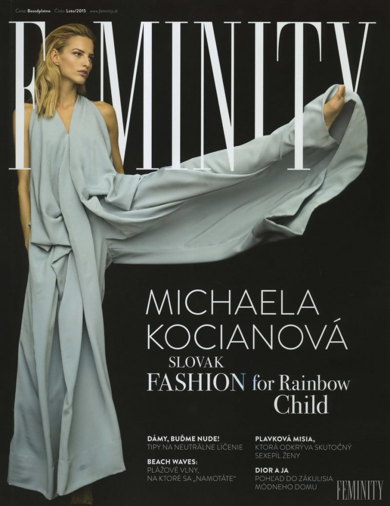 Michaela Kocianova featured on the Feminity cover from June 2015