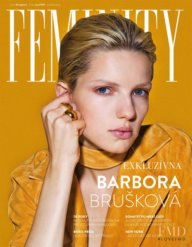 Barbora Bruskova featured on the Feminity cover from September 2015