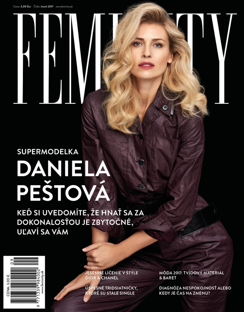 Daniela Pestova featured on the Feminity cover from September 2017