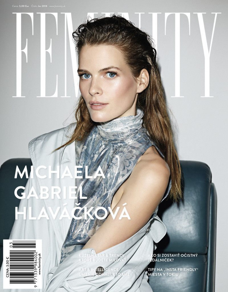 Michaela Hlavackova featured on the Feminity cover from January 2018