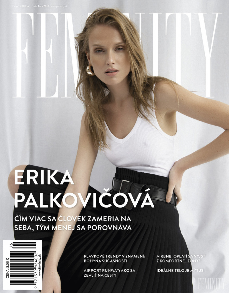 Erika Palkovicova featured on the Feminity cover from June 2018