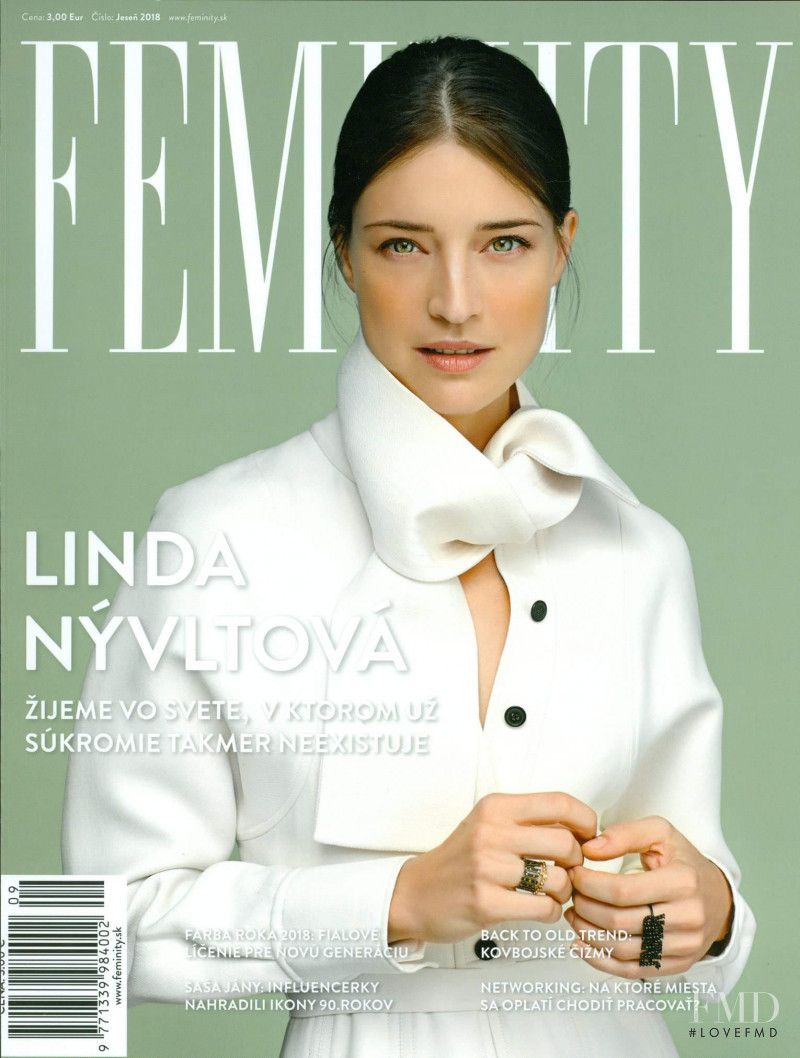 Linda Nyvltova featured on the Feminity cover from September 2018