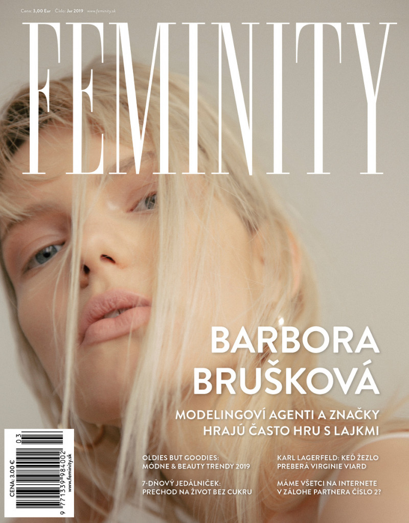 Barbora Bruskova featured on the Feminity cover from January 2019