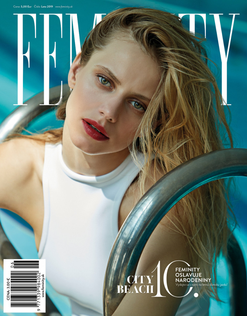 Sasha Gachulincova featured on the Feminity cover from June 2019