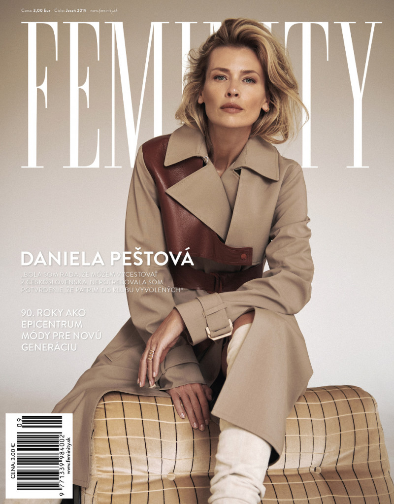 Daniela Pestova featured on the Feminity cover from September 2019