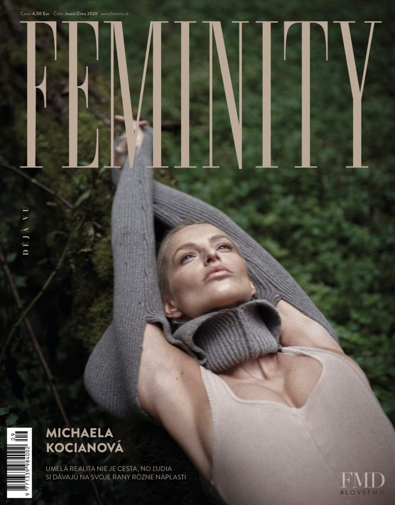 Michaela Kocianova featured on the Feminity cover from September 2020