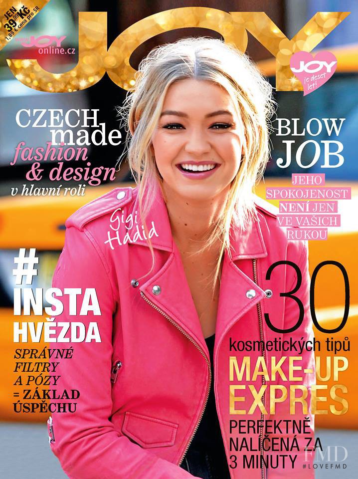 Gigi Hadid featured on the JOY Czech cover from December 2015