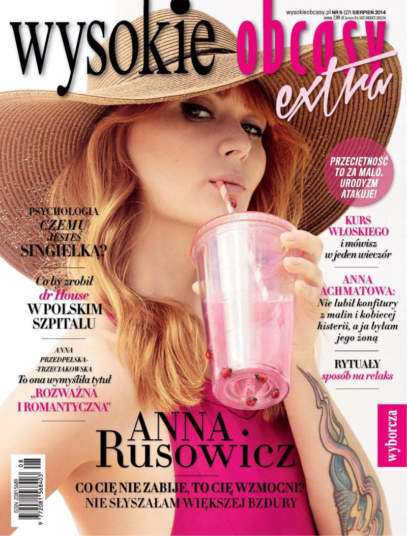 Anna Rusowicz featured on the Wysokie Obcasy Extra cover from August 2014