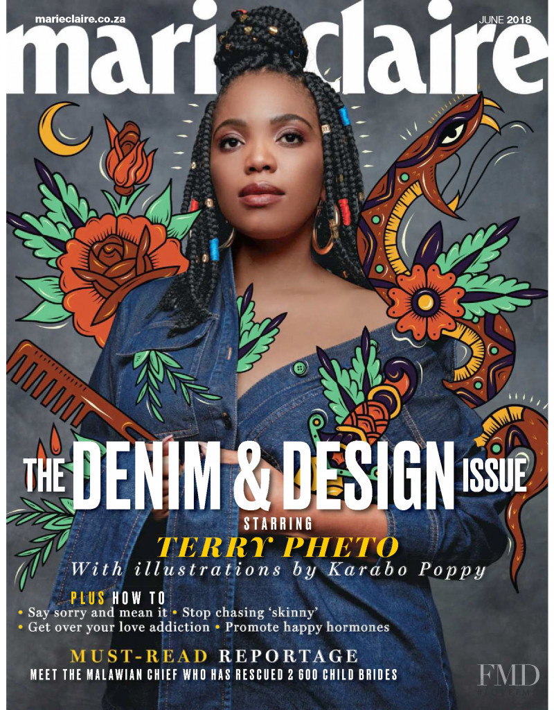  featured on the Marie Claire South Africa cover from June 2018