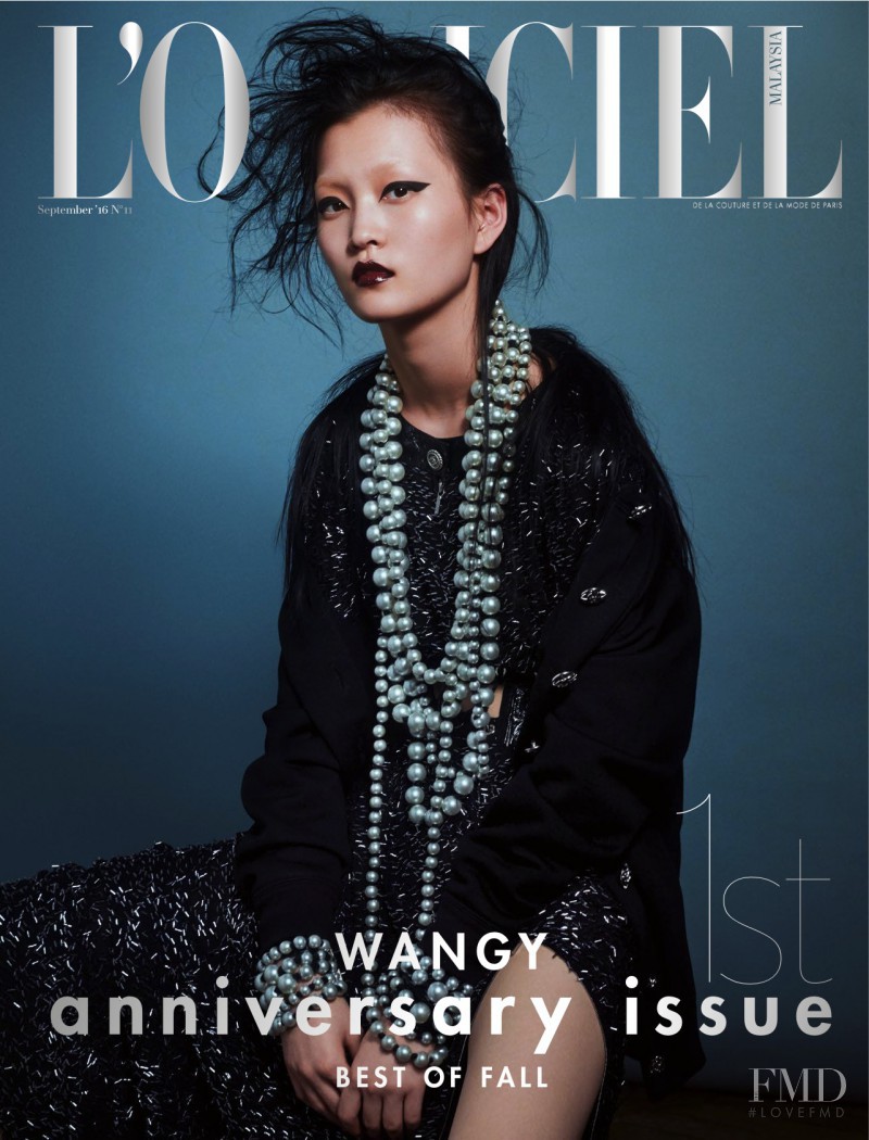 Wangy Xinyu featured on the L\'Officiel Malaysia cover from September 2016