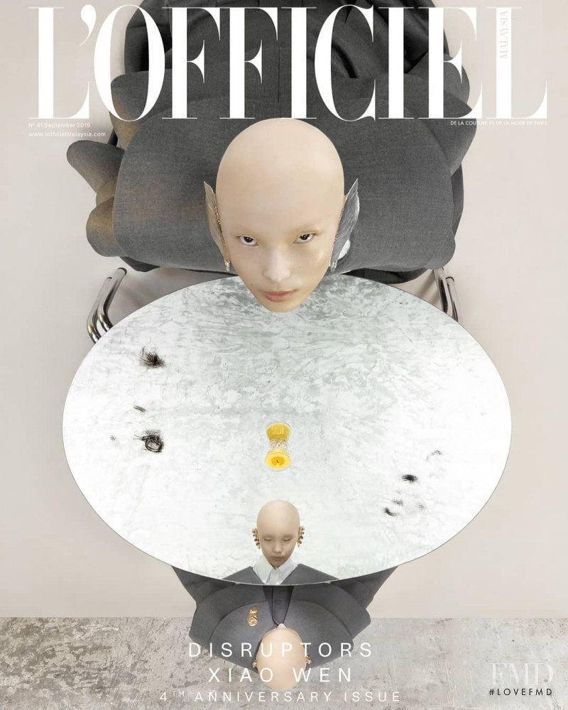 Xiao Wen Ju featured on the L\'Officiel Malaysia cover from September 2019
