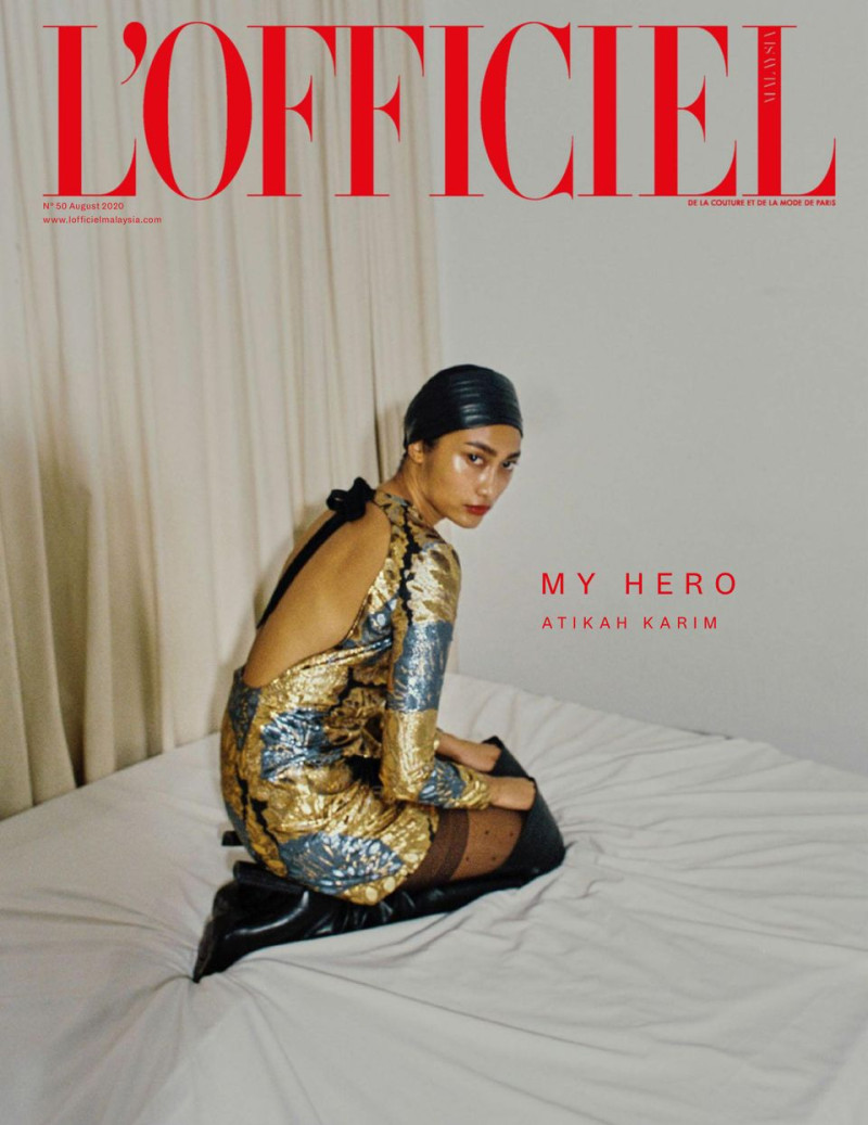 Atikah Karim featured on the L\'Officiel Malaysia cover from August 2020