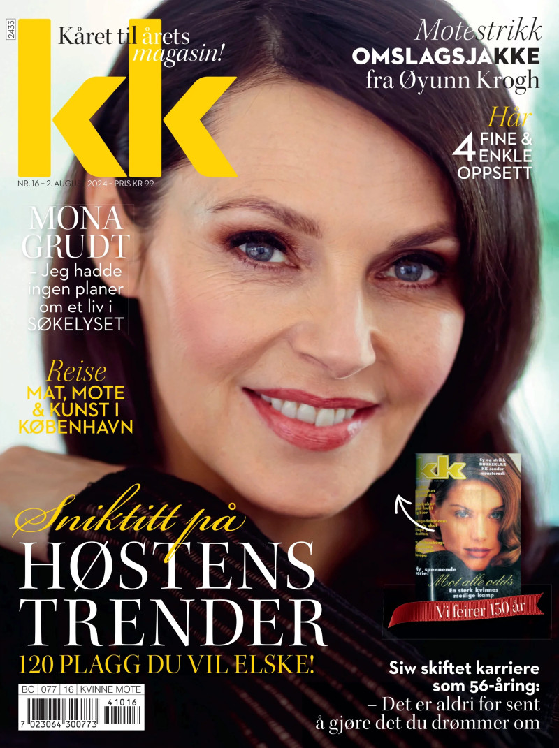 Mona Grudt featured on the KK cover from August 2024