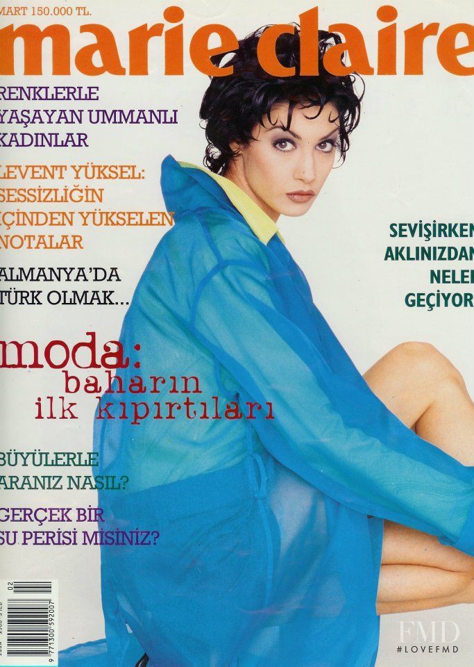  featured on the Marie Claire Turkey cover from March 1997