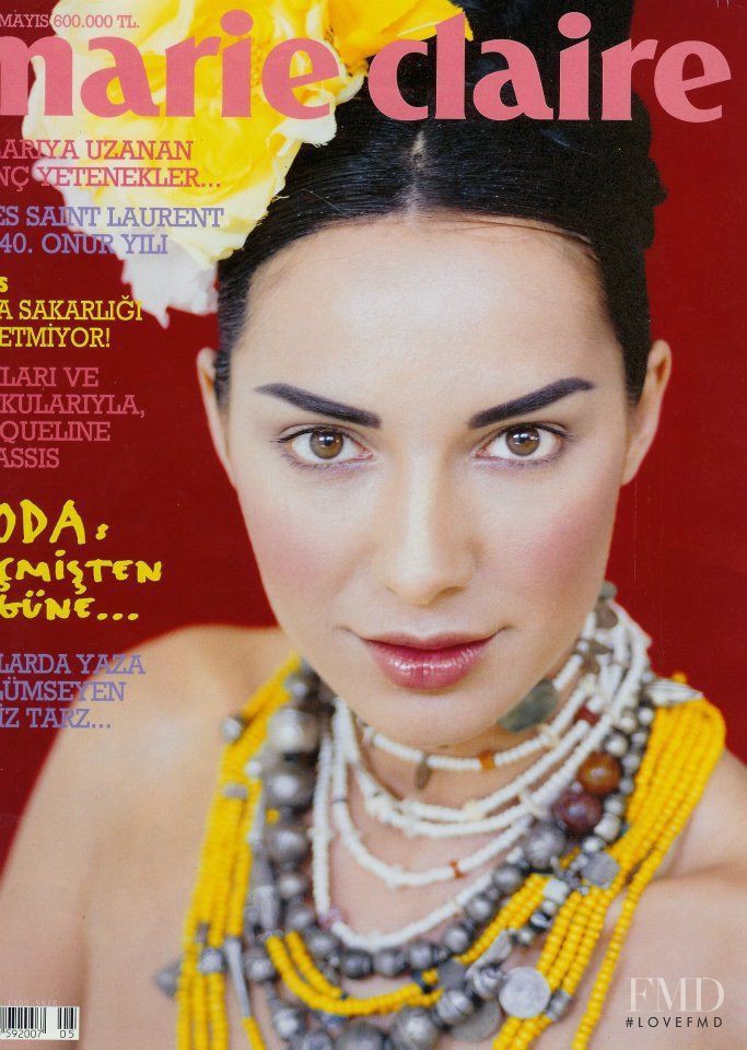 Eysan Özhim featured on the Marie Claire Turkey cover from May 1998