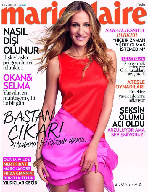 Sarah Jessica Parker featured on the Marie Claire Turkey cover from October 2011