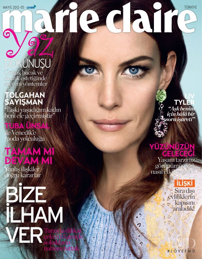 Liv Tyler featured on the Marie Claire Turkey cover from May 2012