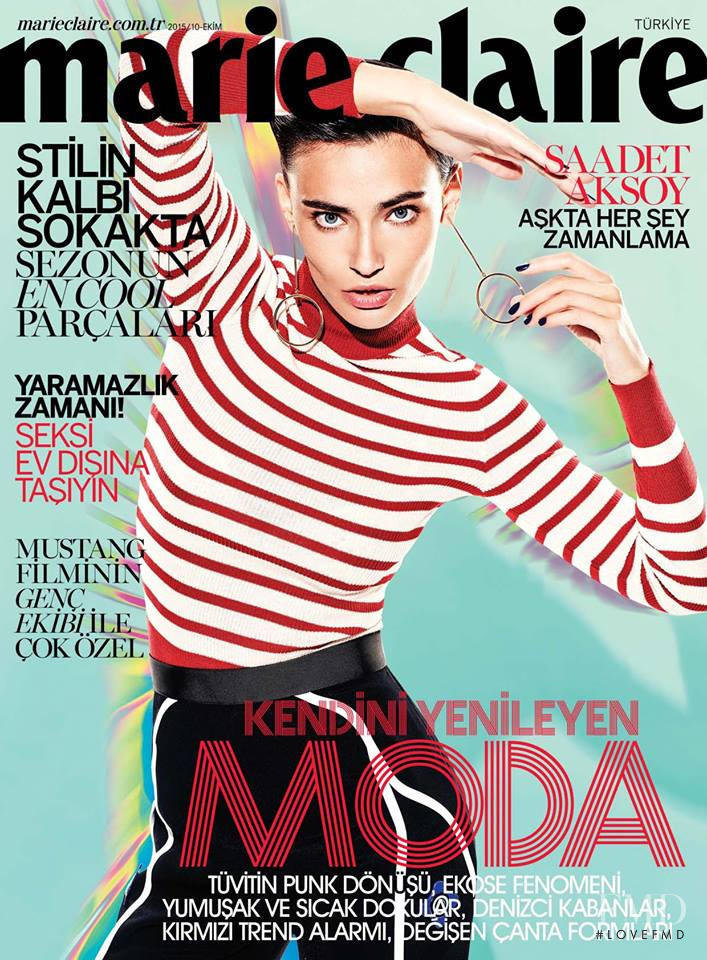  featured on the Marie Claire Turkey cover from October 2015