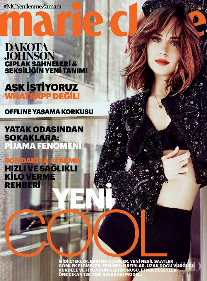 Dakota Johnson featured on the Marie Claire Turkey cover from May 2016