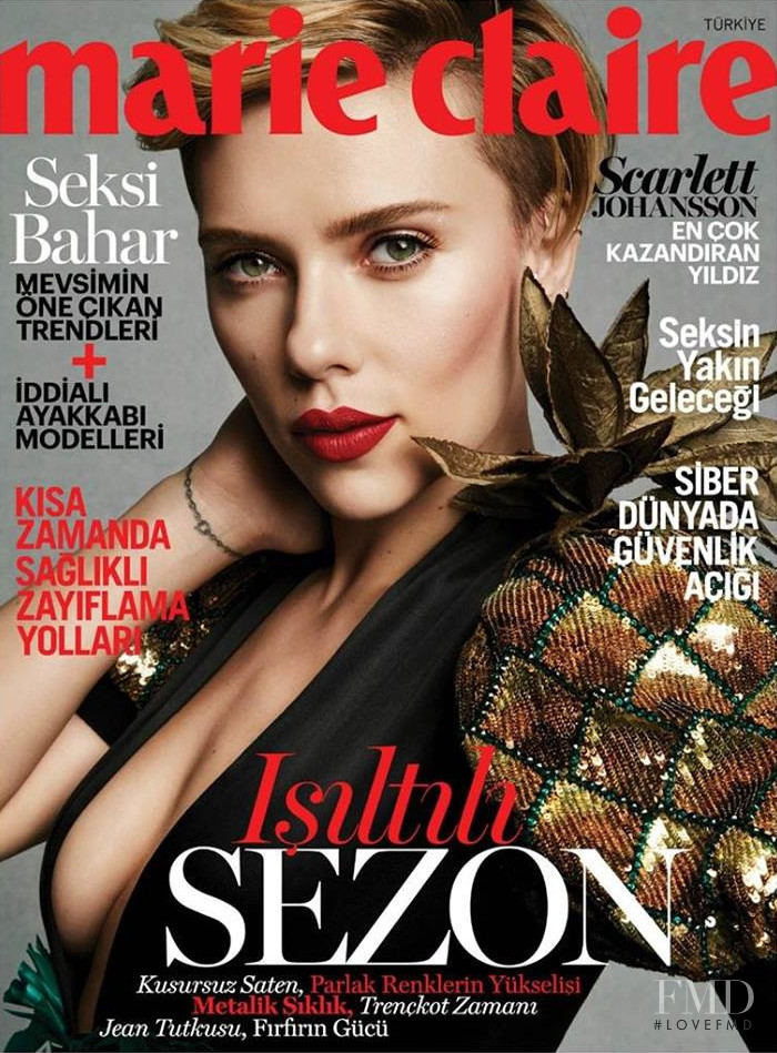 Scarlett Johansson featured on the Marie Claire Turkey cover from May 2017