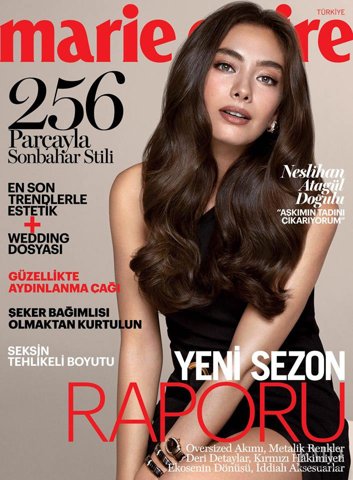 Neslihan Atagül Do?ulu featured on the Marie Claire Turkey cover from October 2017