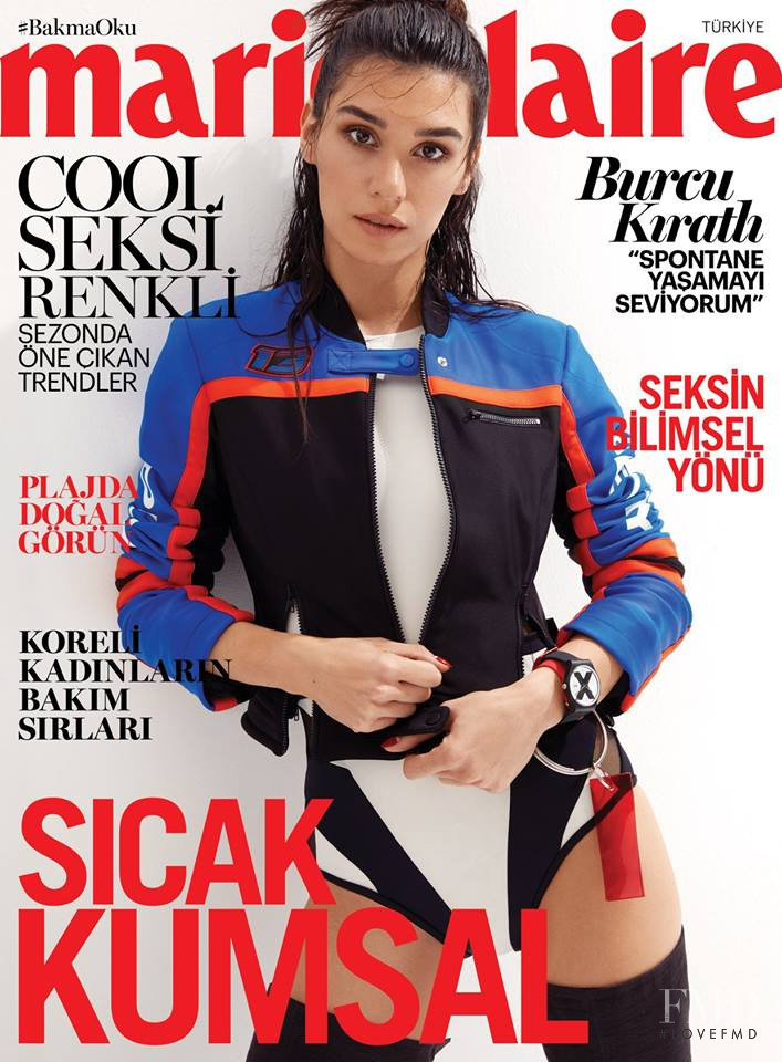 Burcu K?ratl? featured on the Marie Claire Turkey cover from July 2018