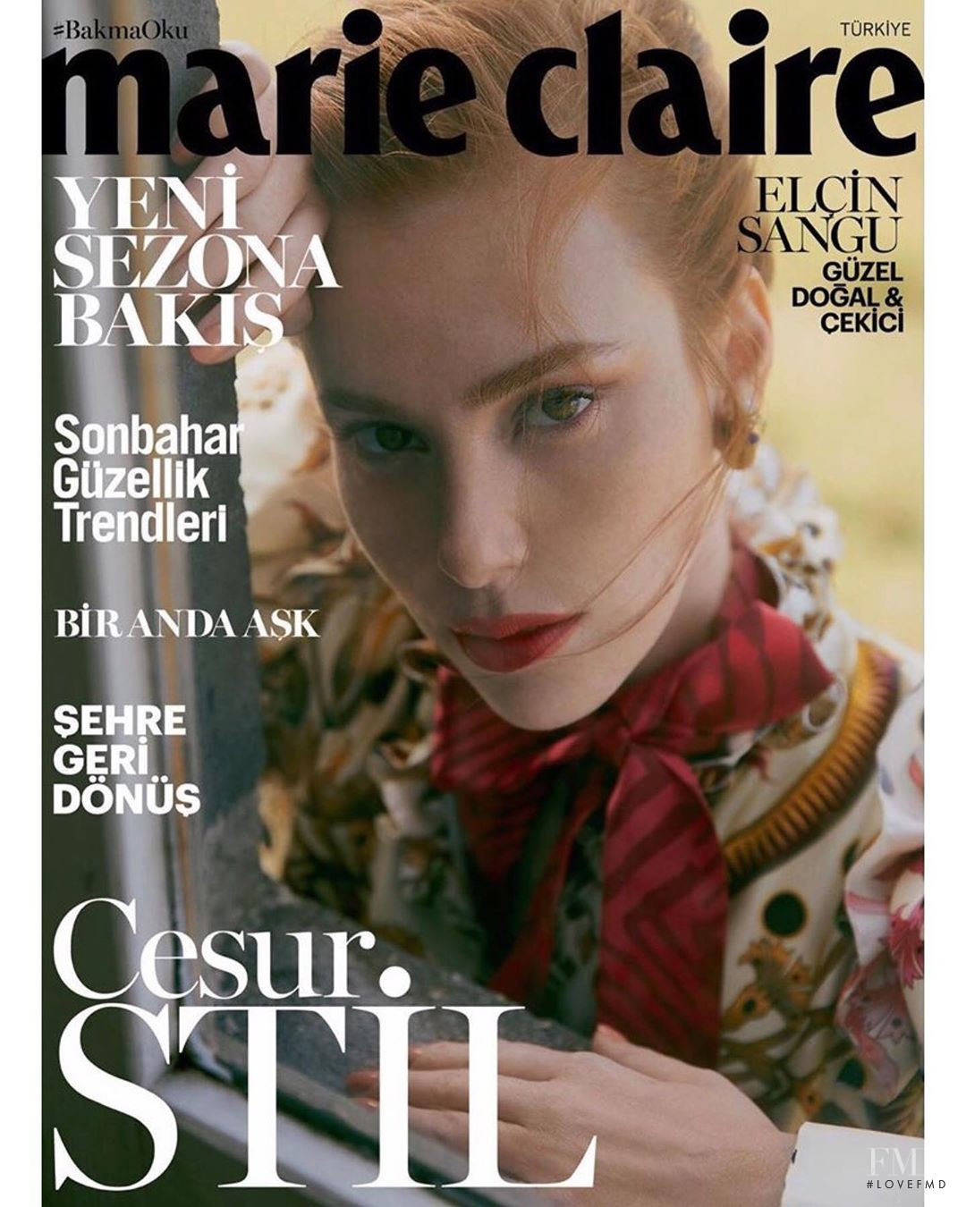 Cover of Marie Claire Turkey with Elcin Sangu, September 2019 (ID:51754 ...