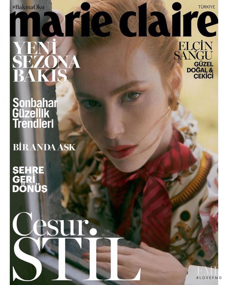 Elcin Sangu featured on the Marie Claire Turkey cover from September 2019