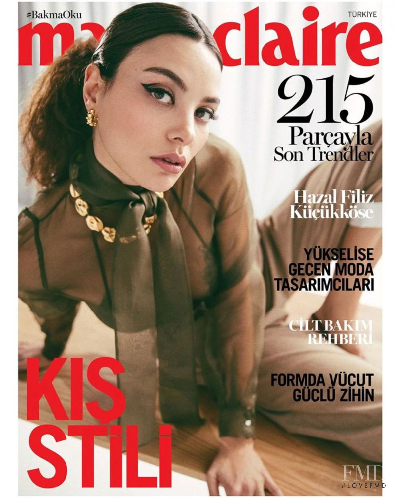 Hazal Filiz Kucukkose featured on the Marie Claire Turkey cover from January 2020
