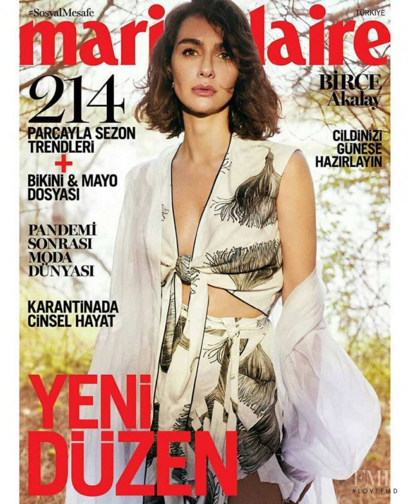 Birce Akalay  featured on the Marie Claire Turkey cover from June 2020