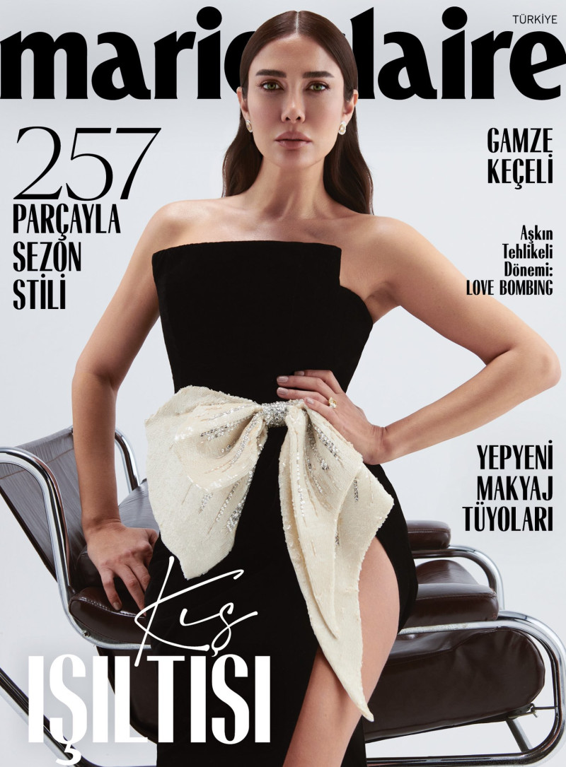 Gamze Keceli featured on the Marie Claire Turkey cover from February 2022