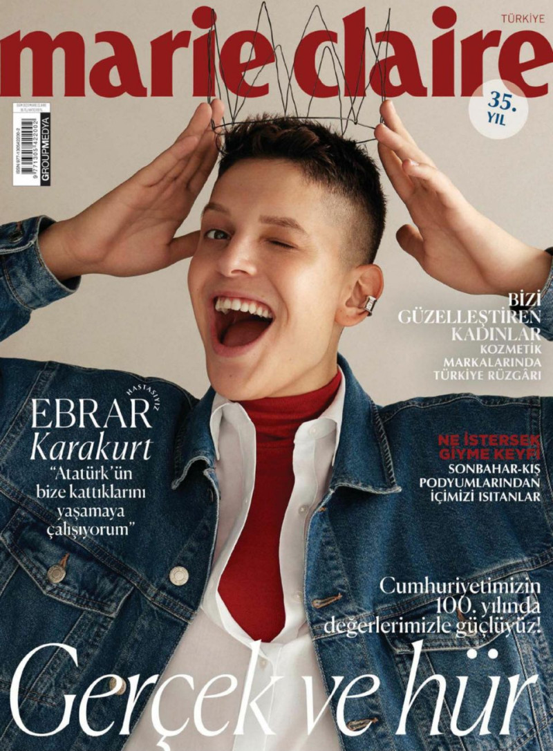  featured on the Marie Claire Turkey cover from October 2023