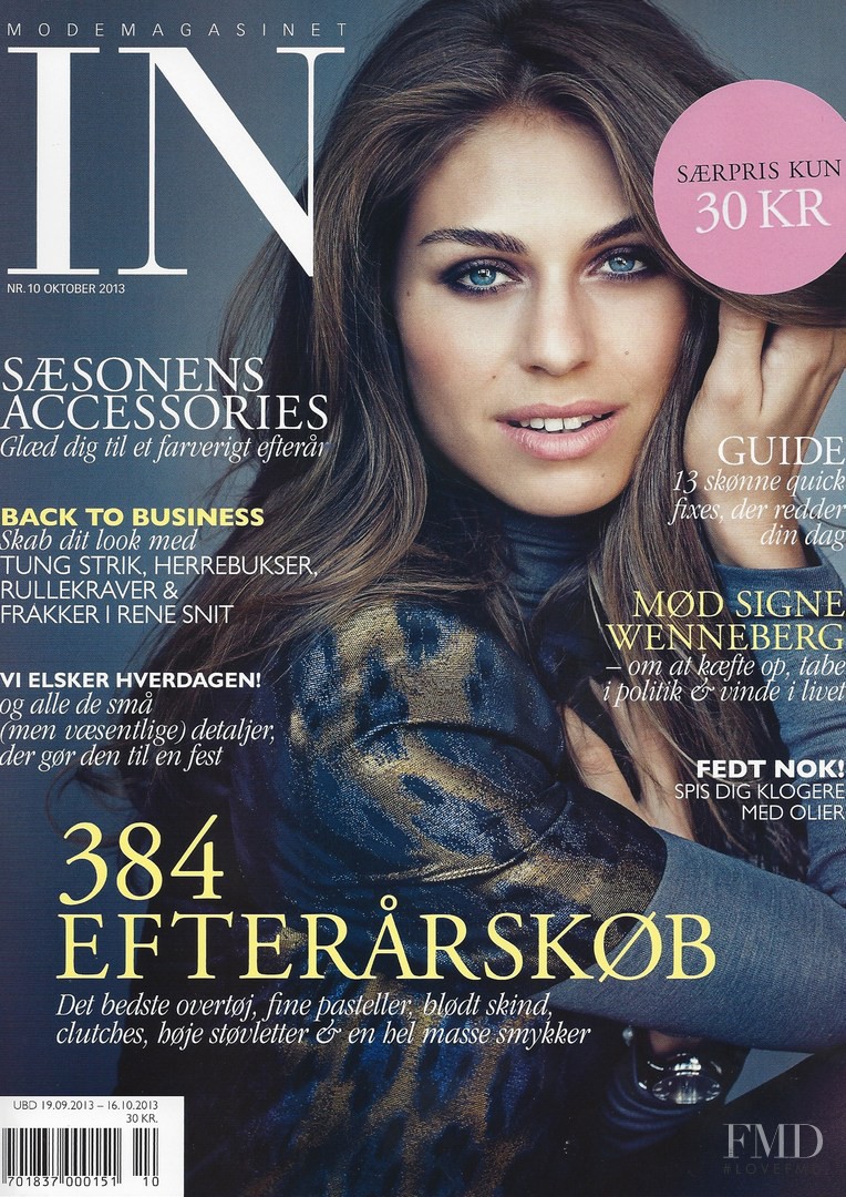 Adriana Novakov featured on the IN cover from October 2013