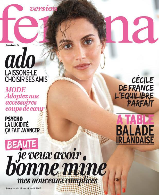 Ana Rotili featured on the Femina France cover from April 2015