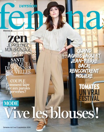 Ana Rotili featured on the Femina France cover from September 2016