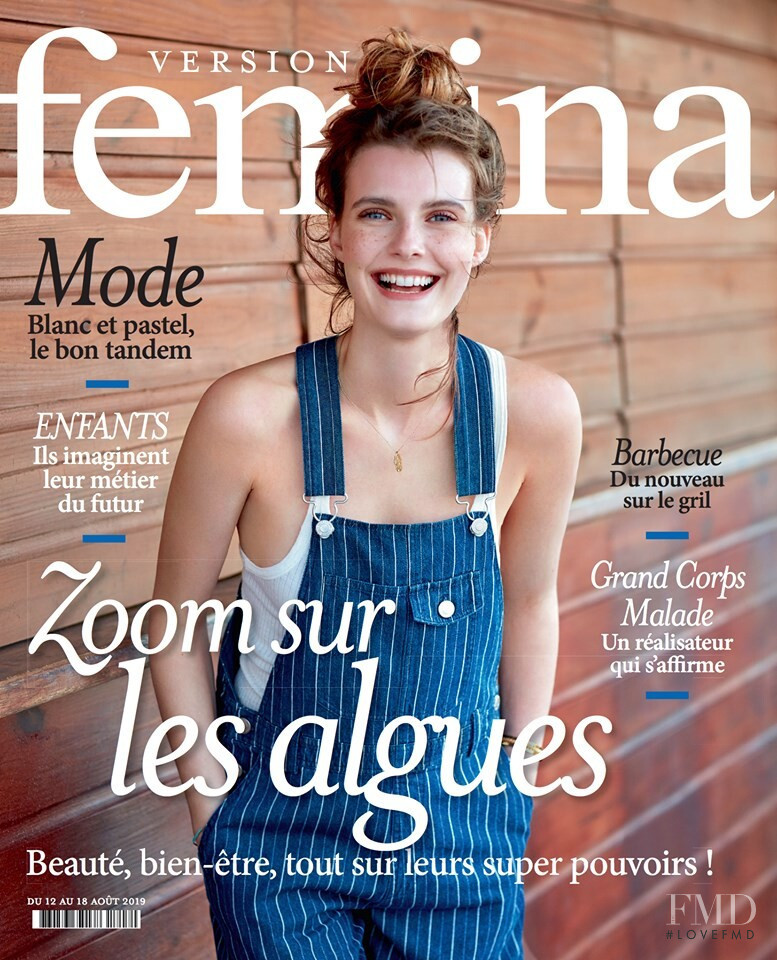 Anne Wunderlich featured on the Femina France cover from August 2019