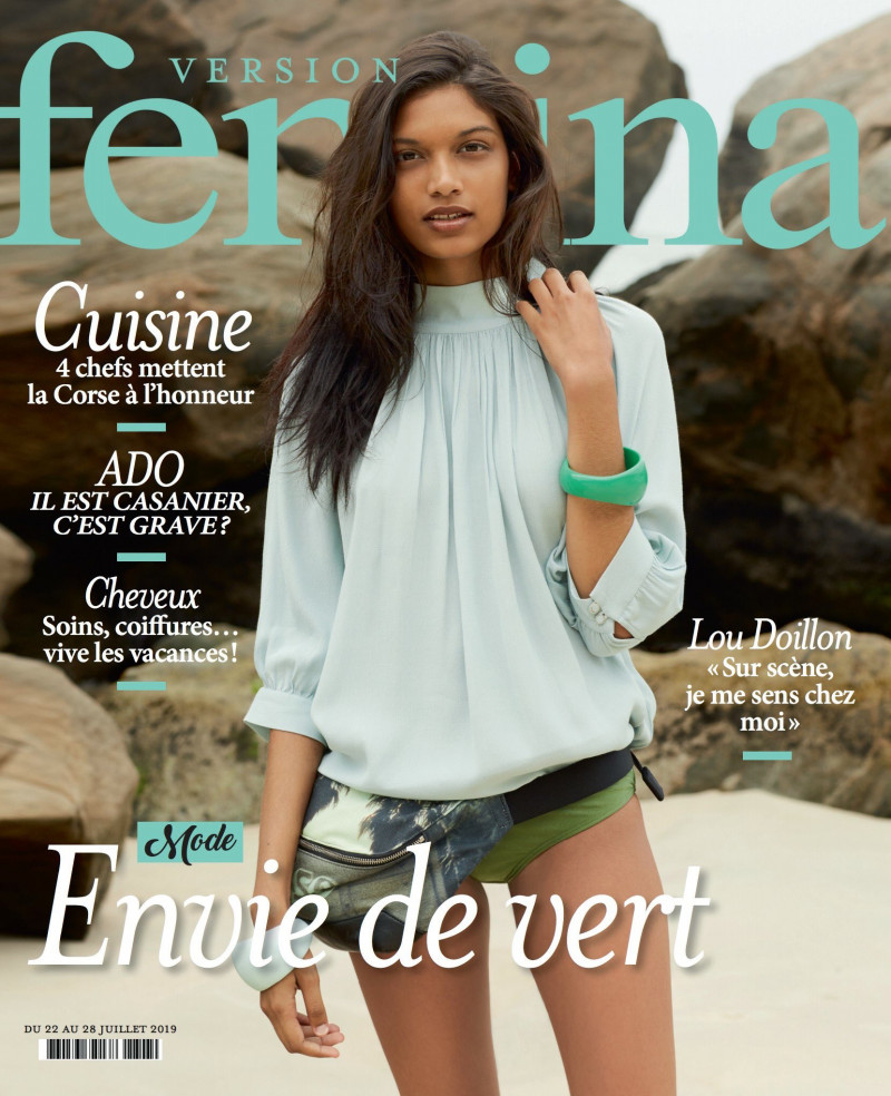 Eduarda Miranda featured on the Femina France cover from July 2019
