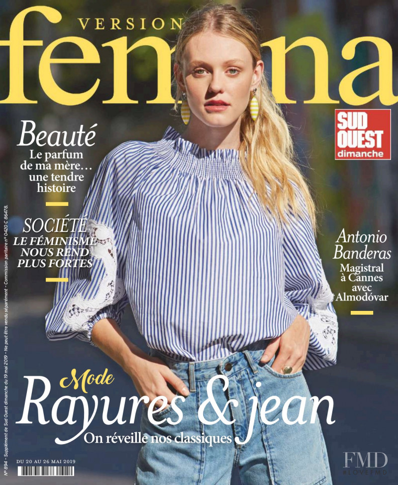 Taila Berwig featured on the Femina France cover from May 2019