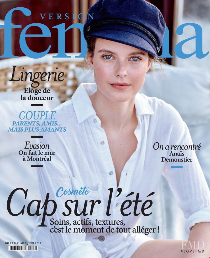 Anne Wunderlich featured on the Femina France cover from May 2019