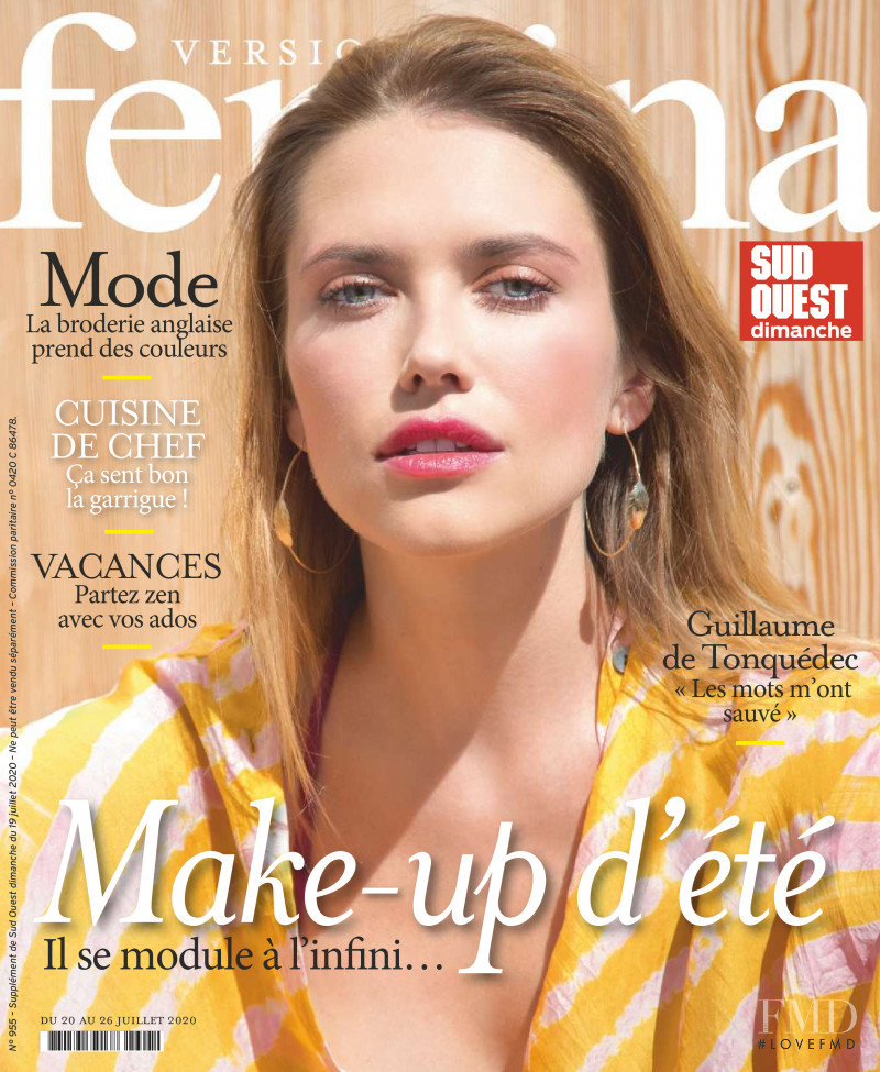 Jess Ozelami featured on the Femina France cover from July 2020