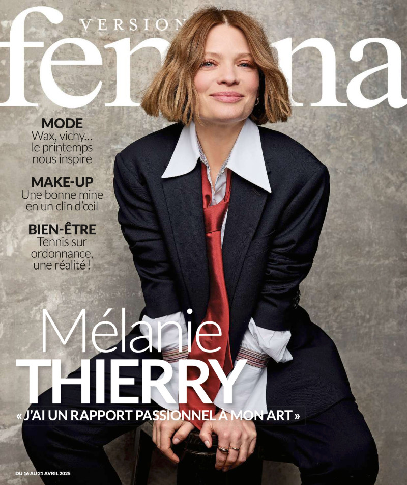 Melanie Thierry featured on the Femina France cover from April 2025