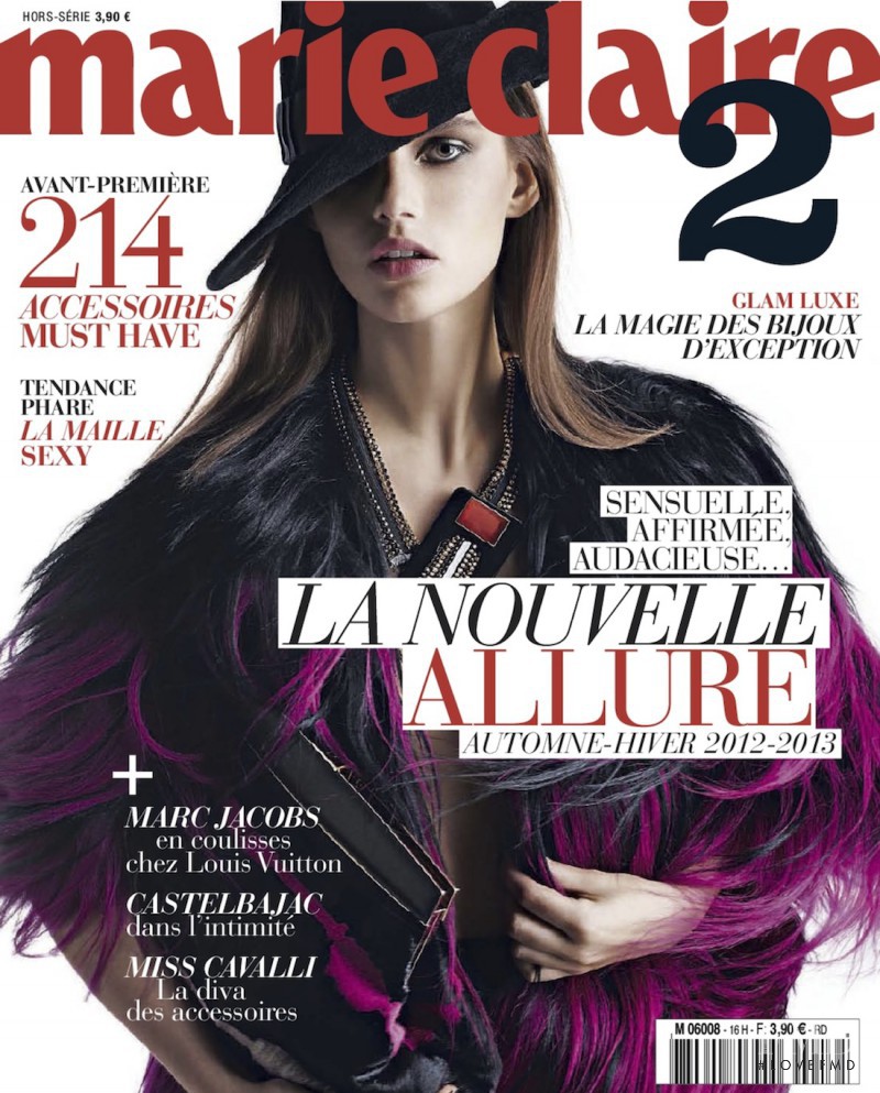 Giedre Dukauskaite featured on the Marie Claire 2 France cover from October 2012