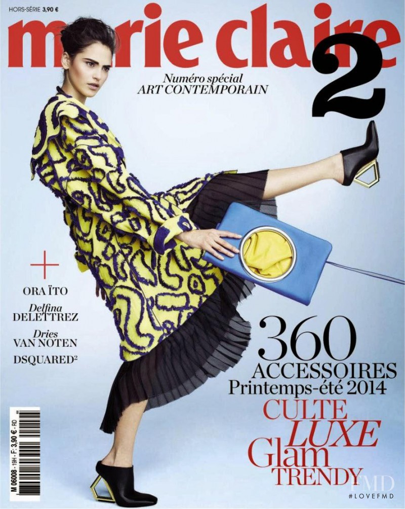 Iuliia Danko featured on the Marie Claire 2 France cover from February 2014