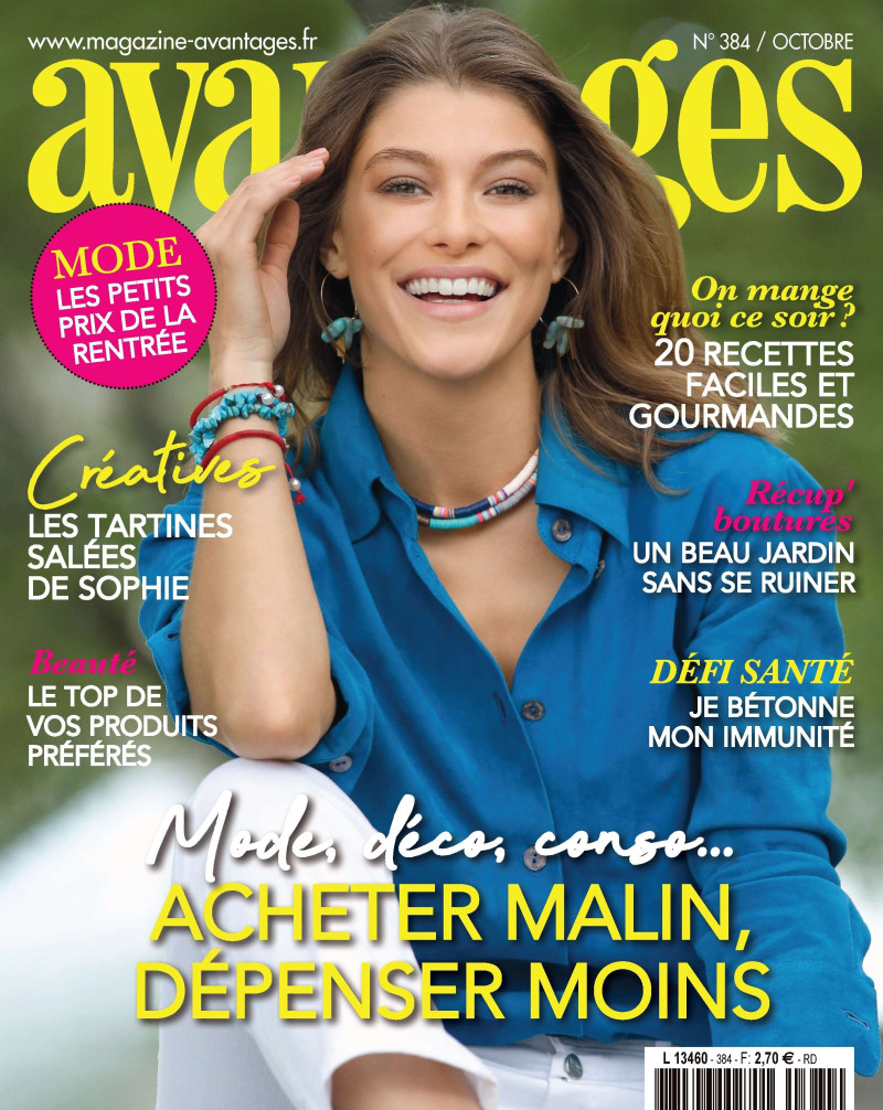 Stéphanie Thais Garcia featured on the Avantages cover from October 2020